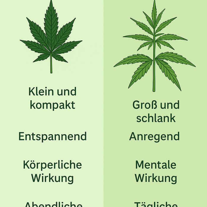 Indica vs. Sativa – was ist der Unterschied und welche Sorte passt zu dir? Engel Lighting 