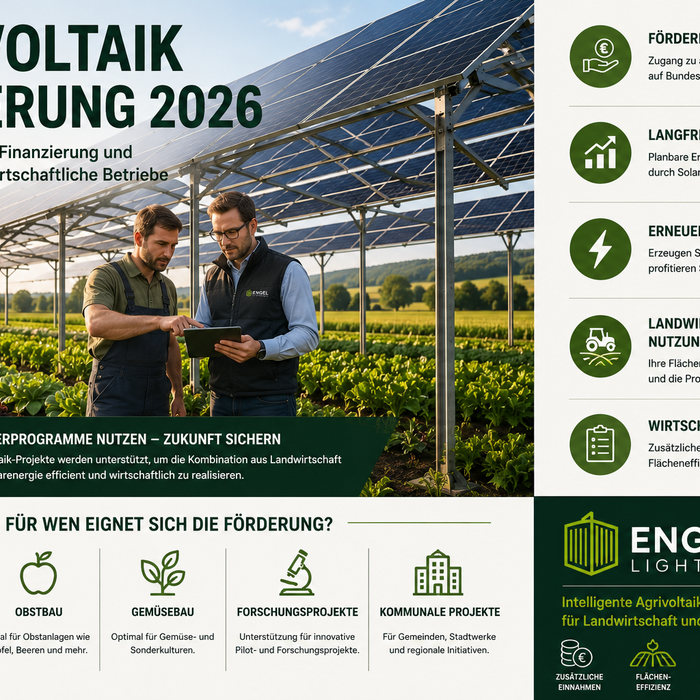 Agrivoltaik Förderung in Deutschland 2026 – Förderprogramme, Chancen und Finanzierung