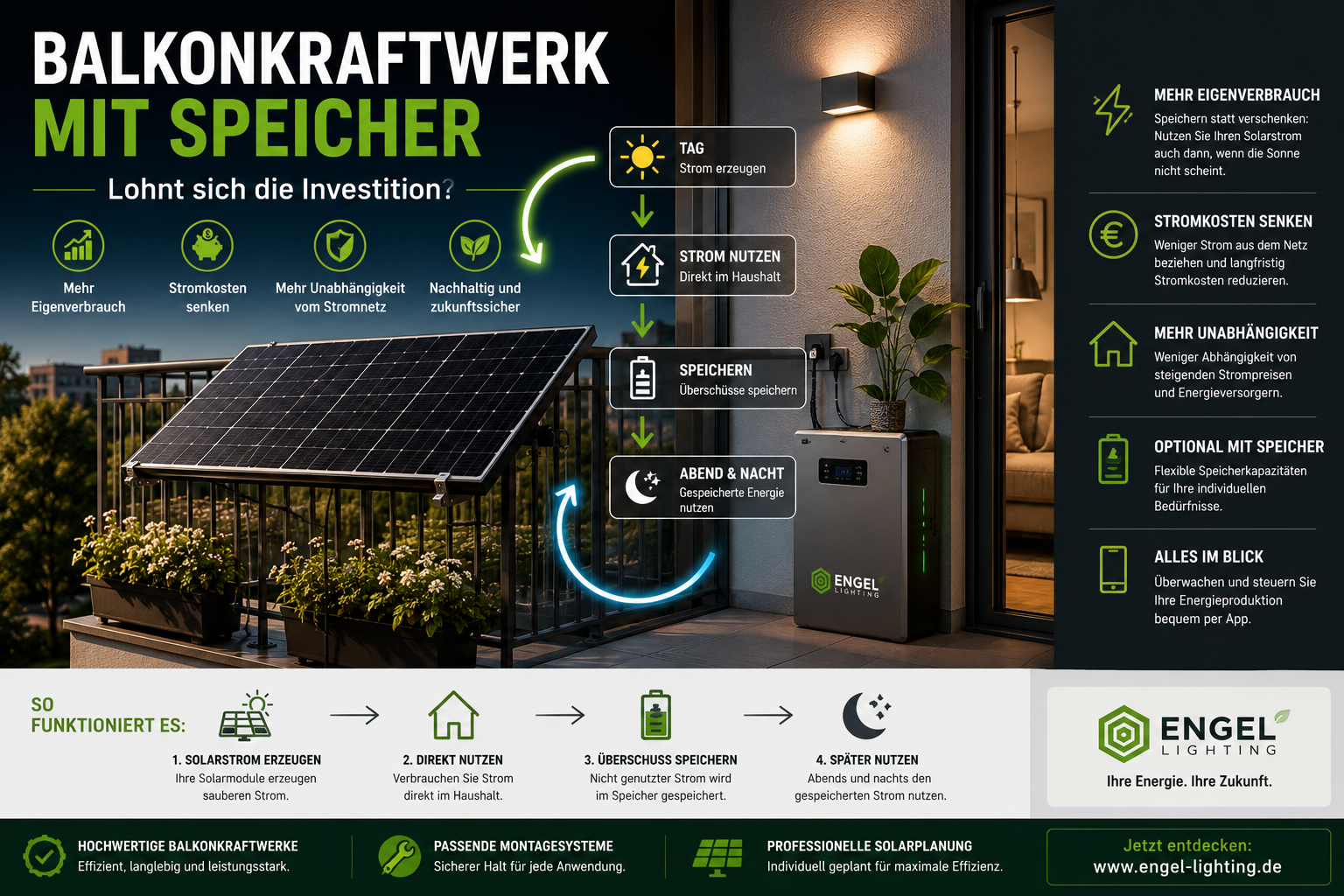 Balkonkraftwerk mit Speicher – Lohnt sich die Investition?