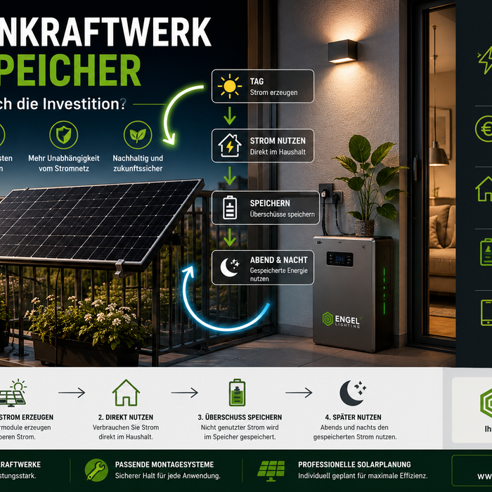 Balkonkraftwerk mit Speicher – Lohnt sich die Investition?