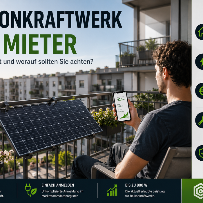 Balkonkraftwerk für Mieter – Was ist erlaubt und worauf sollten Sie achten?