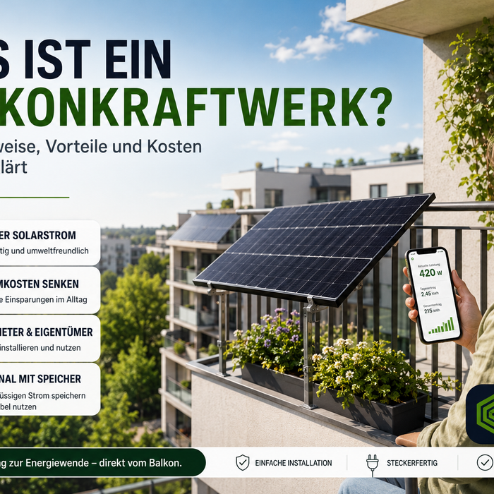 Was ist ein Balkonkraftwerk? Funktionsweise, Vorteile und Kosten
