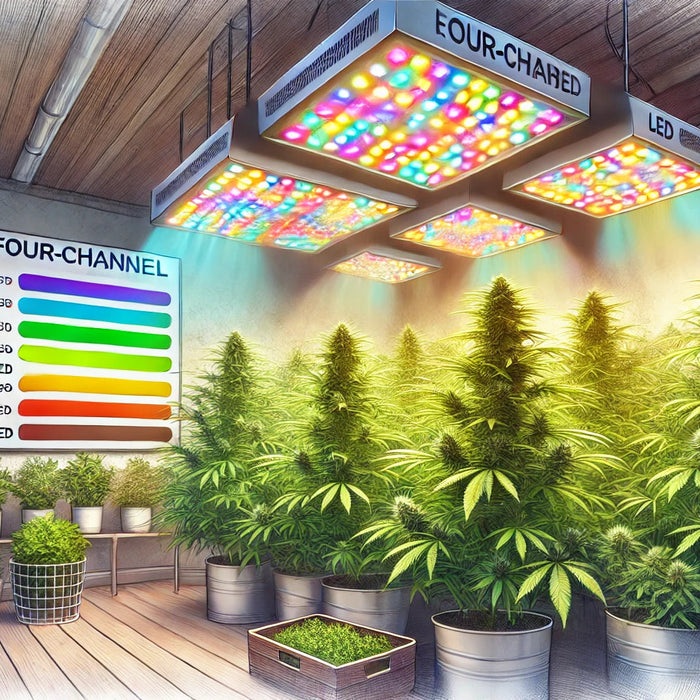 Vorteile von Vier-Kanal-LED-Grow-Lichtern Engel Lighting 