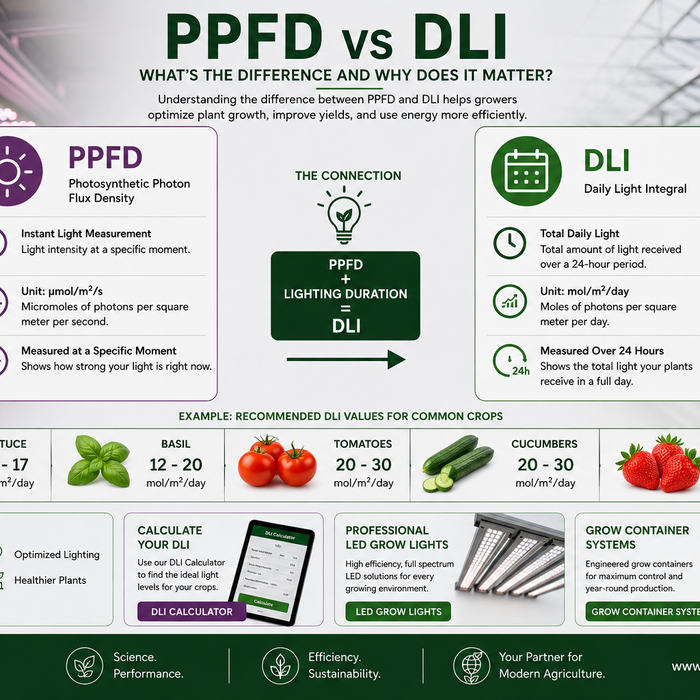 PPFD vs DLI: What's the Difference and Why Does It Matter for Plant Growth?