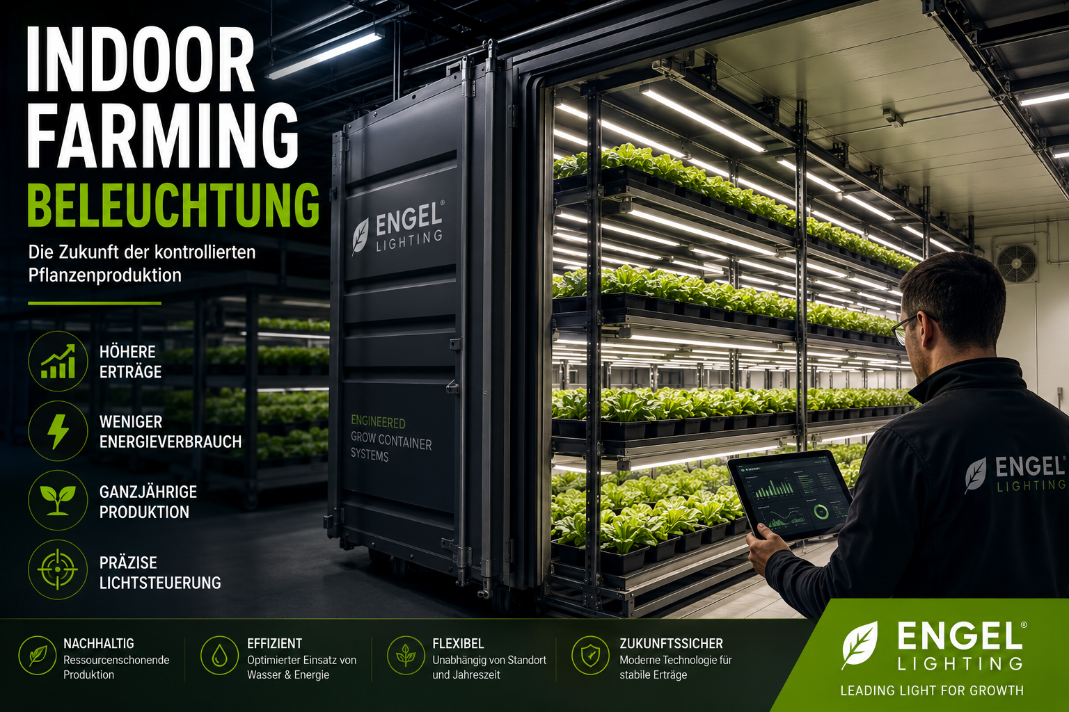 Indoor Farming Beleuchtung erklärt – Der komplette Leitfaden für moderne Pflanzenproduktion