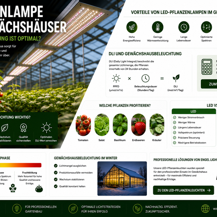 Pflanzenlampe für Gewächshäuser – Welche Beleuchtung ist optimal?