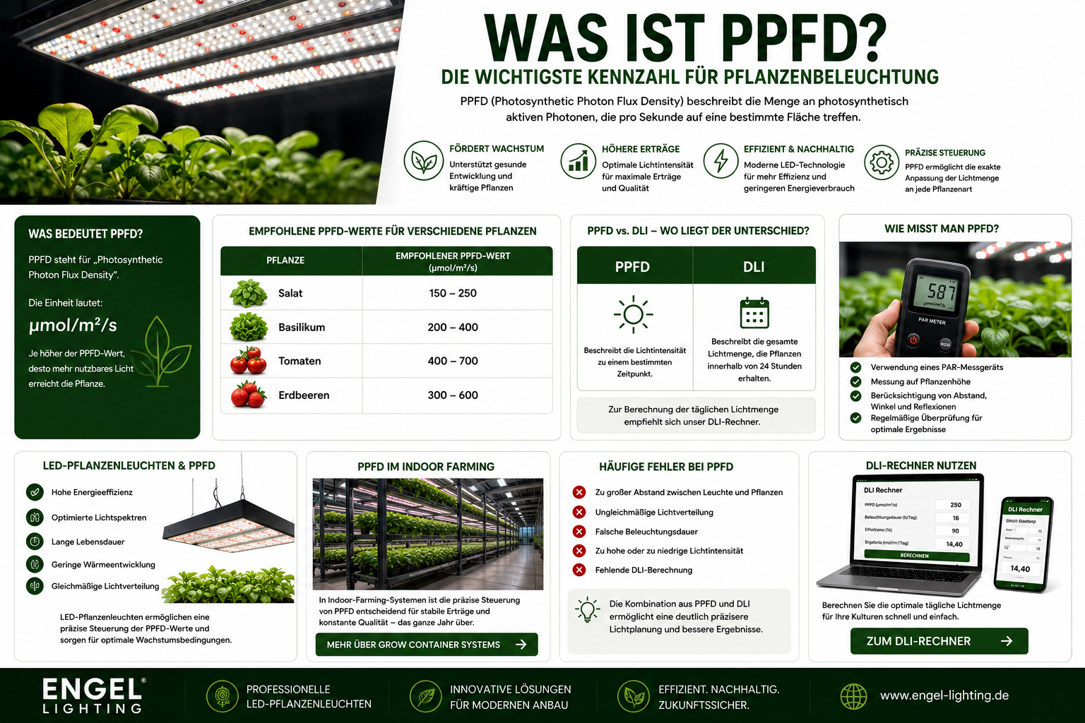 Was ist PPFD? Die wichtigste Kennzahl für Pflanzenbeleuchtung