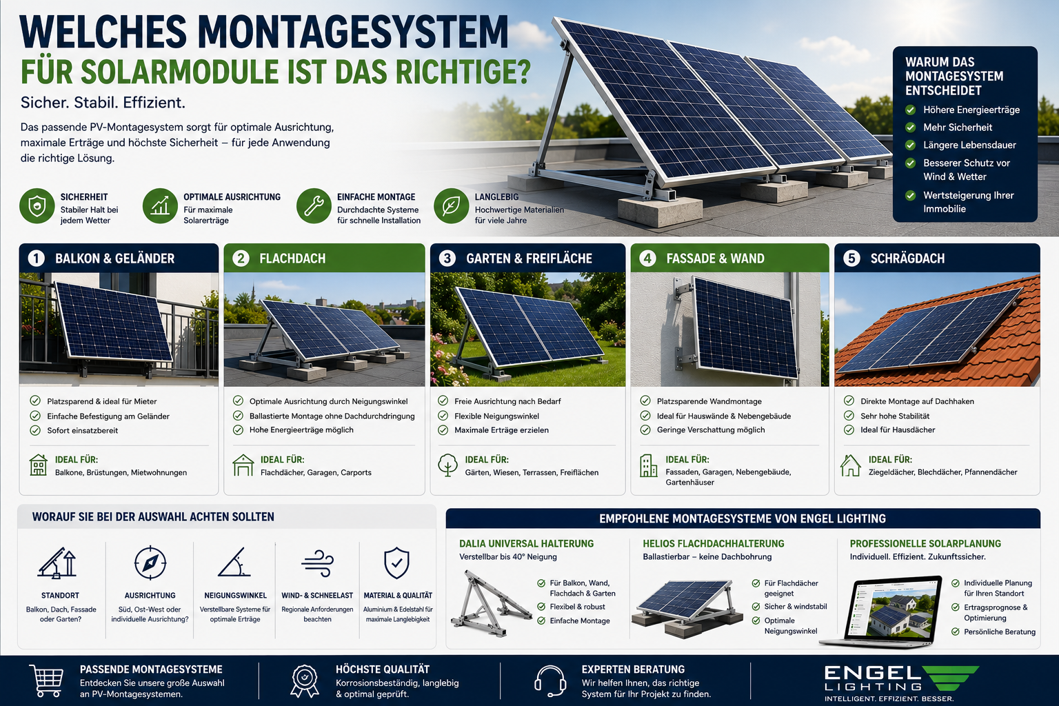 Welches Montagesystem für Solarmodule ist das richtige?
