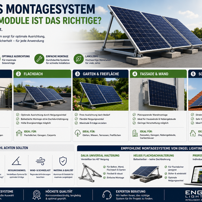 Welches Montagesystem für Solarmodule ist das richtige?