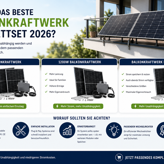Was ist das beste Balkonkraftwerk Komplettset 2026?