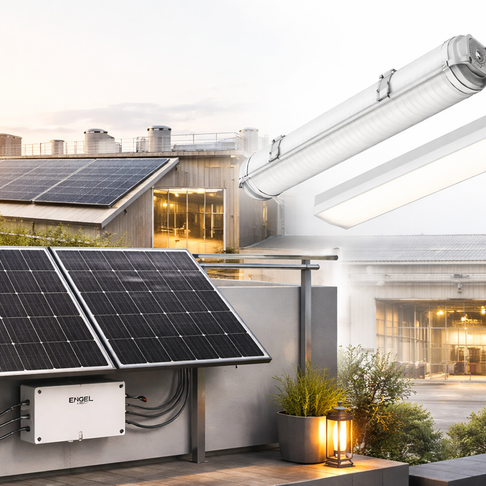 LED-Leuchten und Balkonkraftwerke von Engel Lighting – Effiziente Lösungen für Gewerbe, Industrie und Zuhause