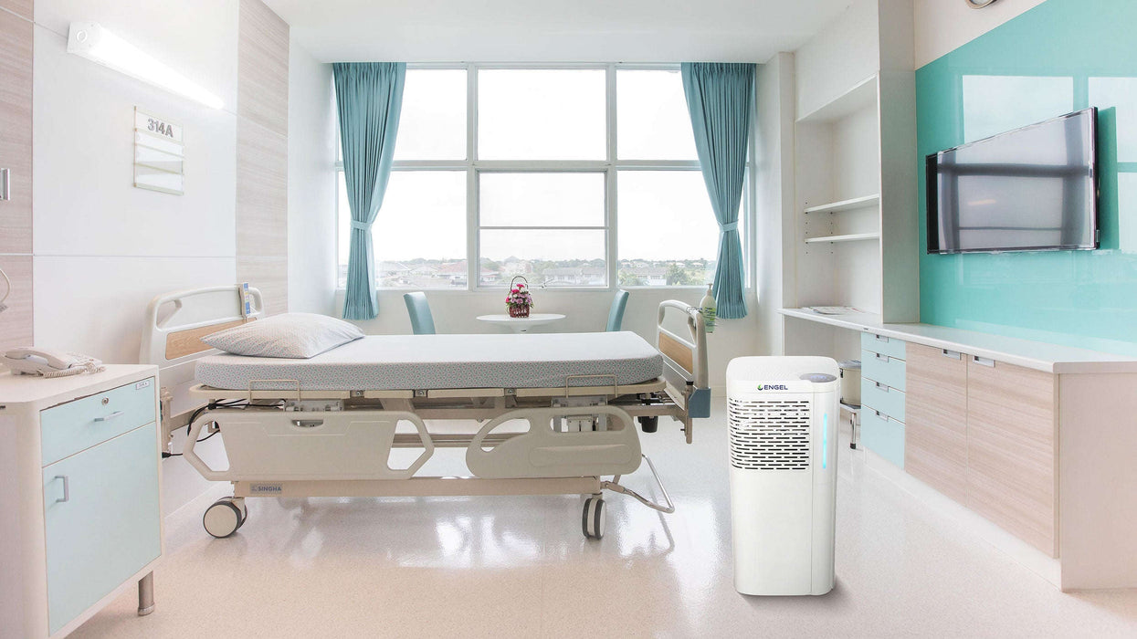 Luftreiniger MaxAir 800m³ pro Stunde 2 x UVC / 2 x HEPA H13-H14 / 2 x Aktivkohlefilter Wifi Fernbedienung/ TÜV Süd & GS zertifiziert