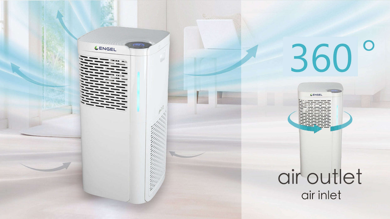 Luftreiniger MaxAir 800m³ pro Stunde 2 x UVC / 2 x HEPA H13-H14 / 2 x Aktivkohlefilter Wifi Fernbedienung/ TÜV Süd & GS zertifiziert