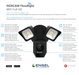 Engel NoxCam Floodlight Cam WiFi Full-HD Black – smarte Außenleuchte mit integrierter Sicherheitskamera Engel Lighting 