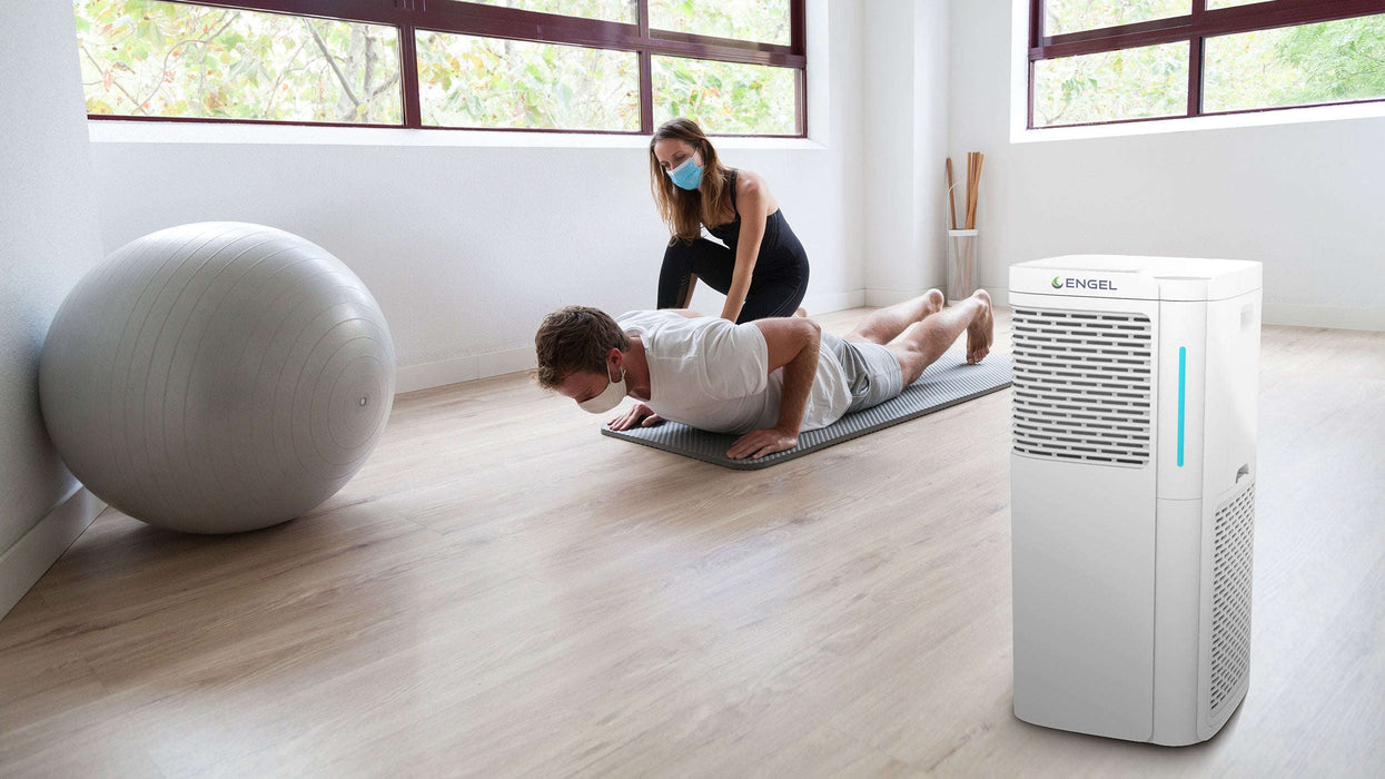 Luftreiniger MaxAir 800m³ pro Stunde 2 x UVC / 2 x HEPA H13-H14 / 2 x Aktivkohlefilter Wifi Fernbedienung/ TÜV Süd & GS zertifiziert