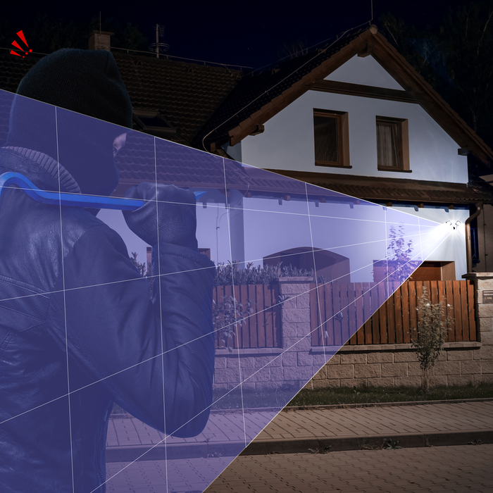 Engel NoxCam Floodlight Cam WiFi Full-HD Black – smarte Außenleuchte mit integrierter Sicherheitskamera Engel Lighting 