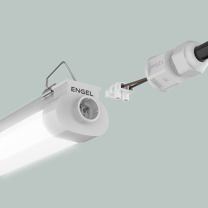 12er Set - Engel Exton Eco Hochwertige LED Feuchtraumleuchte