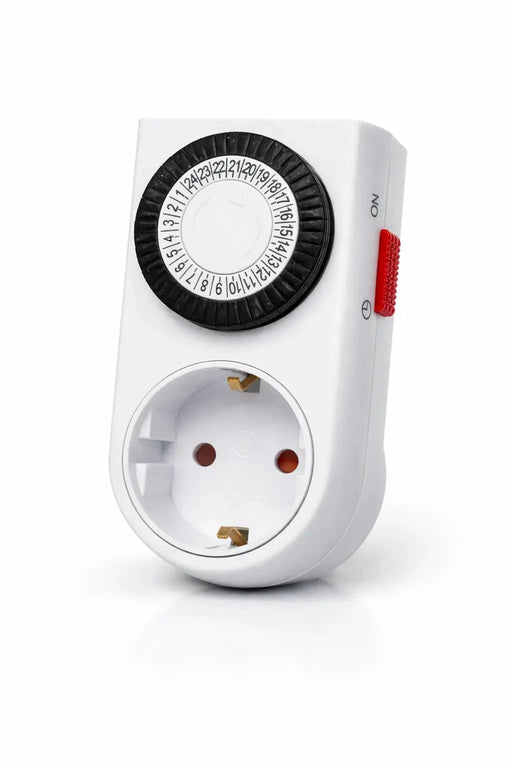 Mechanische Zeitschaltuhr Steckdose – 24h Timer für den Innenbereich (30-Minuten-Intervall, 16A/3600W) Engel Lighting 