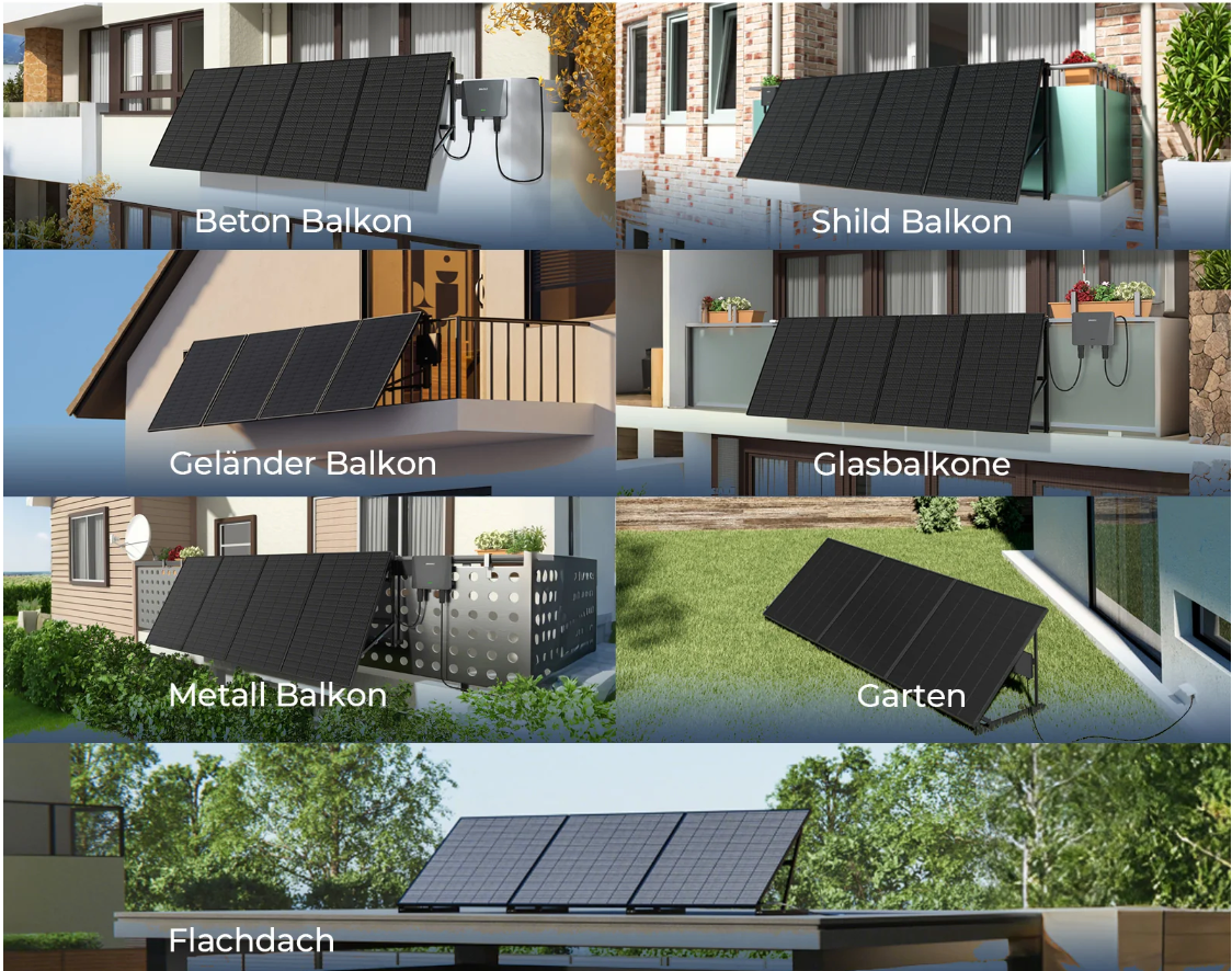 Sunshare Halterung Beton Balkon