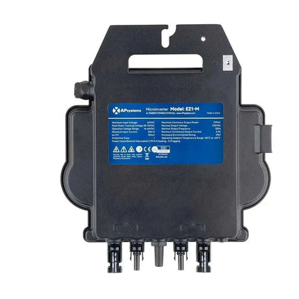 APsystems EZ1-M Mikrowechselrichter 800 W | 2 MPPT, WLAN und Bluetooth | Balkonkraftwerk Wechselrichter | PV Wechselrichter für zwei Solarmodule