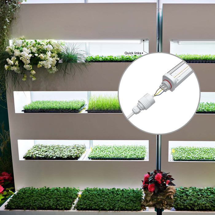 eGrow 1 Nova LED-Pflanzenleuchte 32 W Vollspektrum | 120 cm Grow Light für Blattgemüse, Kräuter & Keimlinge, IP65 wasserdicht & energieeffizient